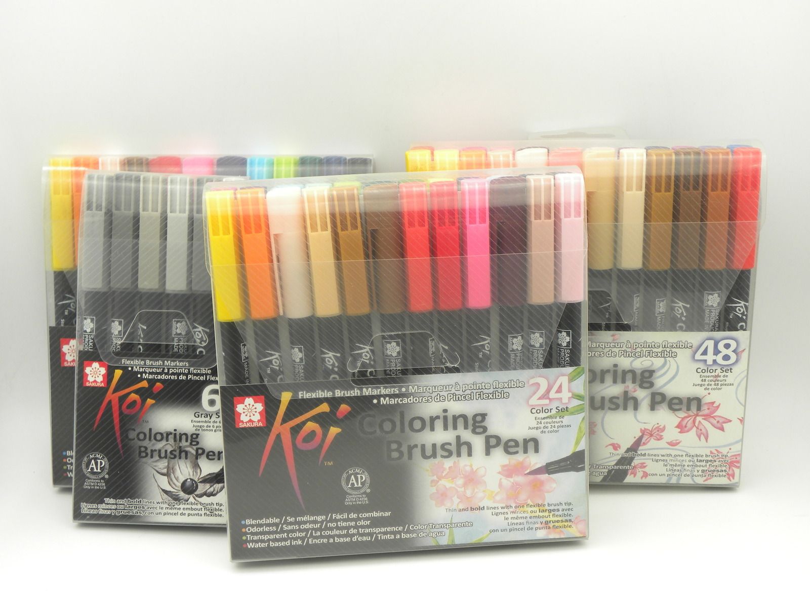 Gift Box : 48 Premium Watercolor Brush Pens, Highly Blendable, No Streaks, Water Color Markers