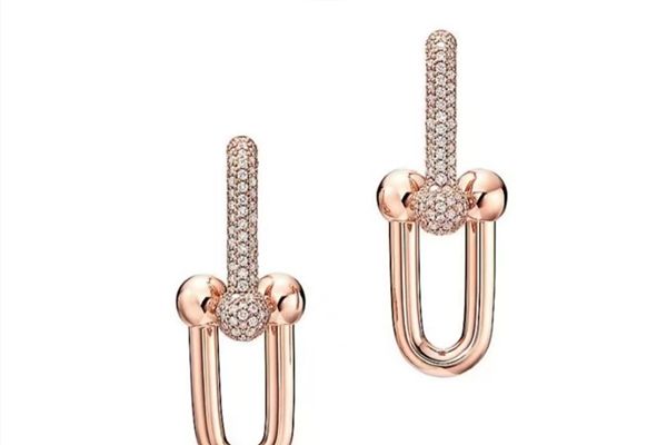 Earring-rose Gold Diamond