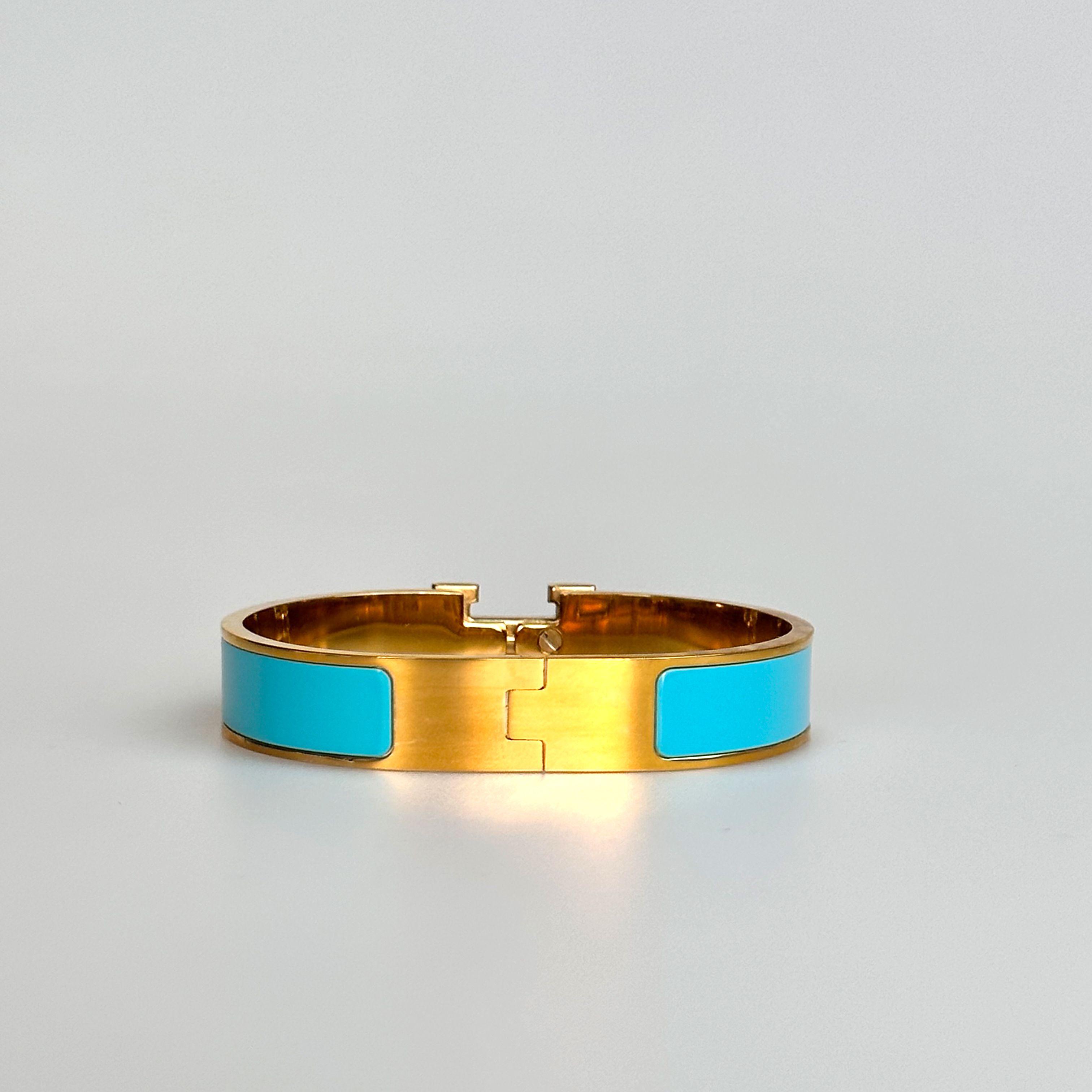 H RING LOCK BRACELET 12MM BLUE GREEN