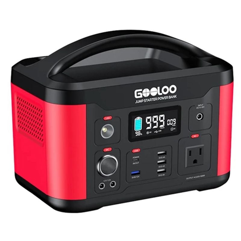 GOOLOO P600 626.4Wh 110V/600W Portable Power Station Solar