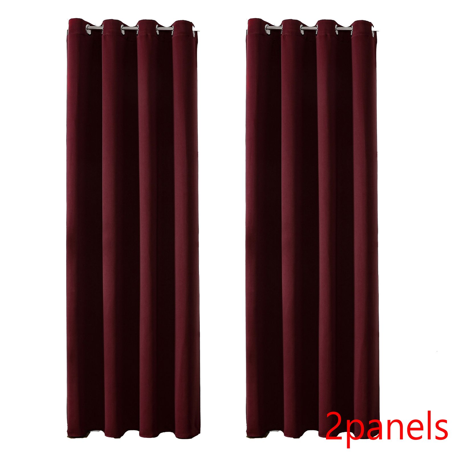 burgundy red-2panels