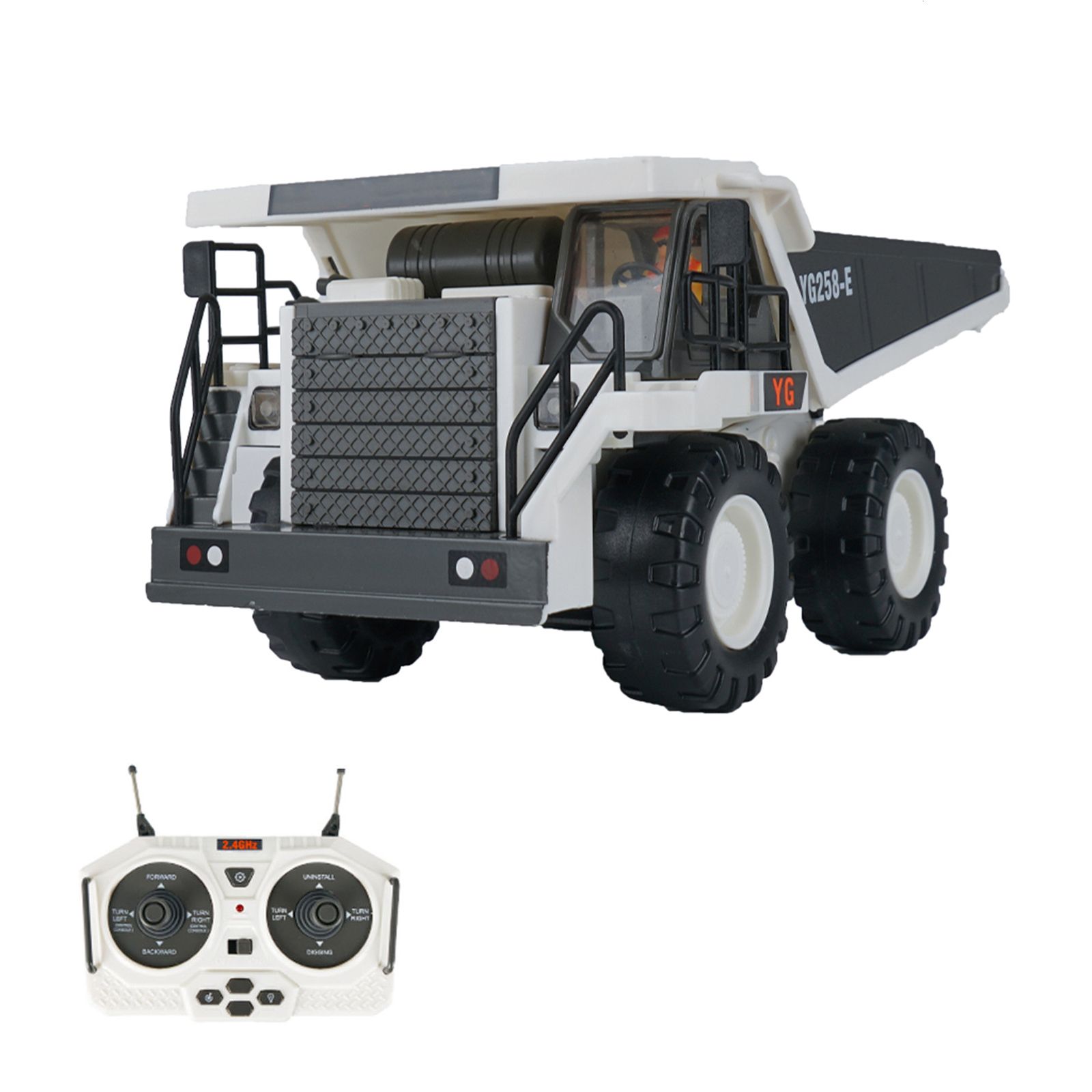 9Ch-White-Dump Truck