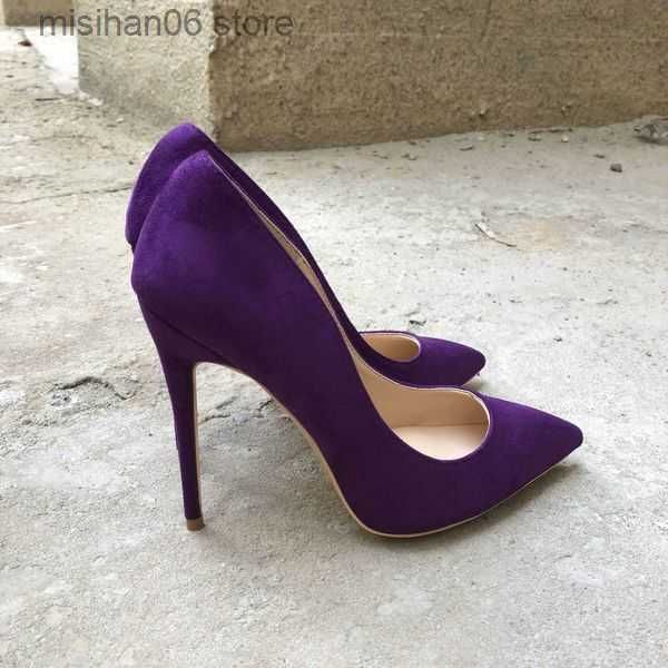 purple 12cm heel