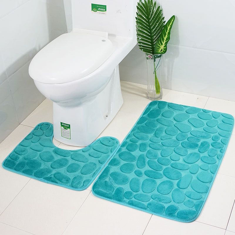 Bathroom anti-slip mat shower room bath waterproof mat home anti-fall  splicing toilet toilet toilet floor mat bathroom floor mat