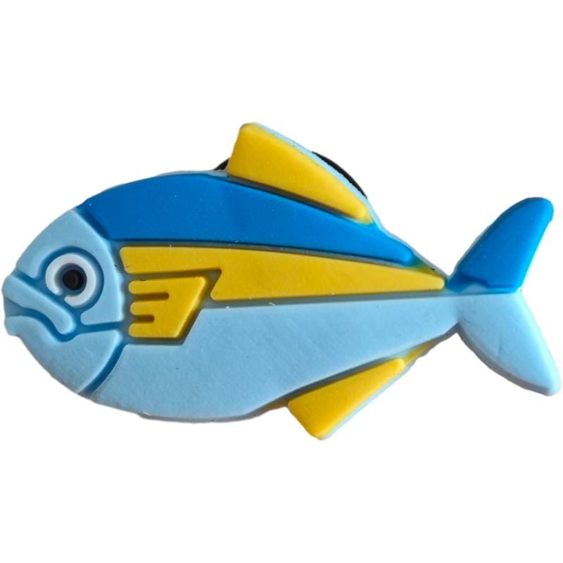 Blauer gelber Fisch