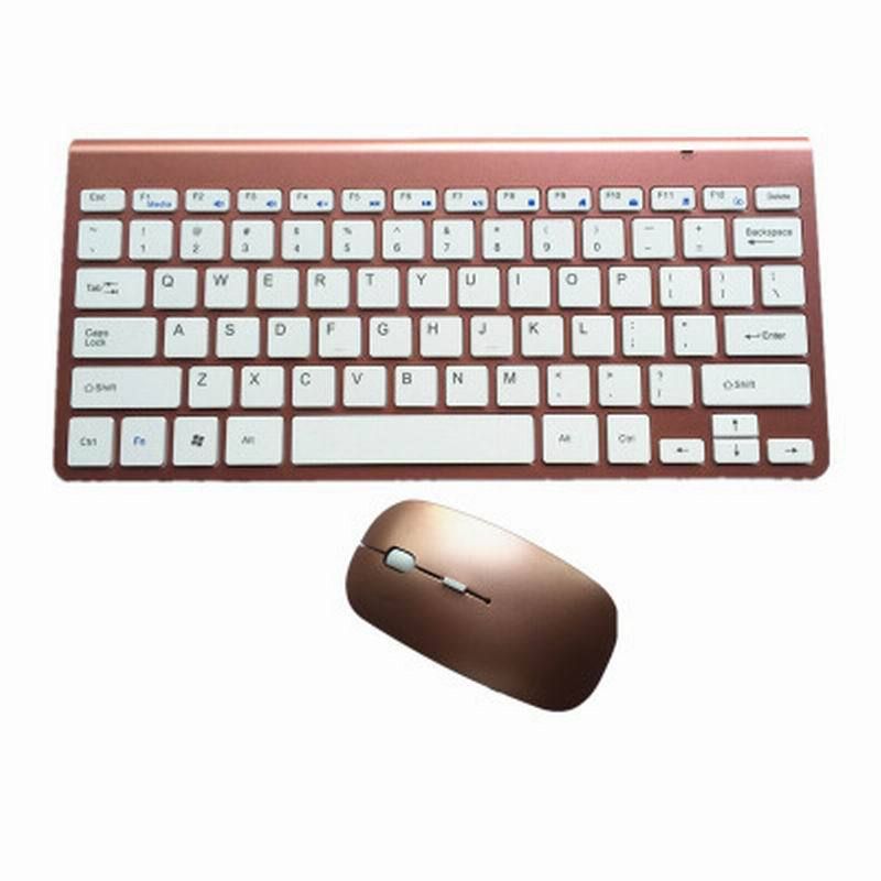 Rose gold keyboard + mouse