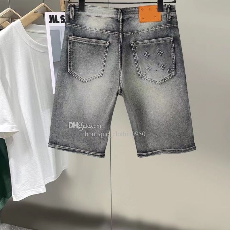 Mens three quarter denim shorts sale