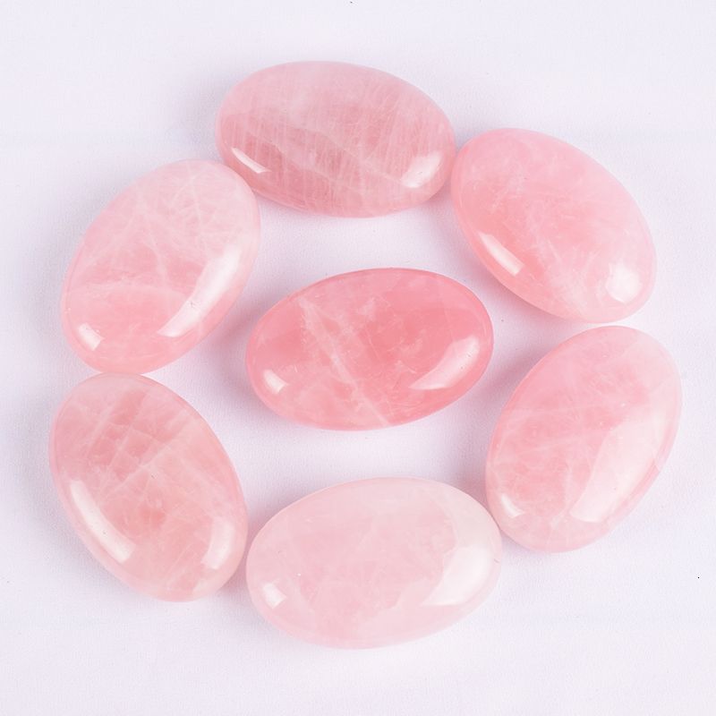 7 pcs rose quartz