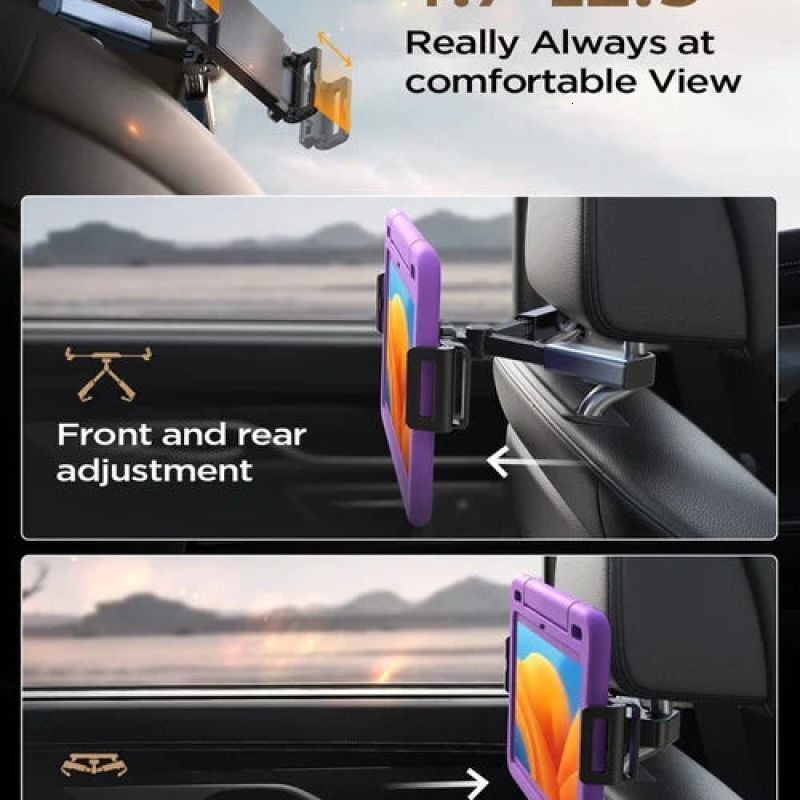 Car Tablet Support tablette Voiture Universal Car Tablet Holder Back Seat  Headrest 360 Rotation Rear Pillow For Car Ipad Stand