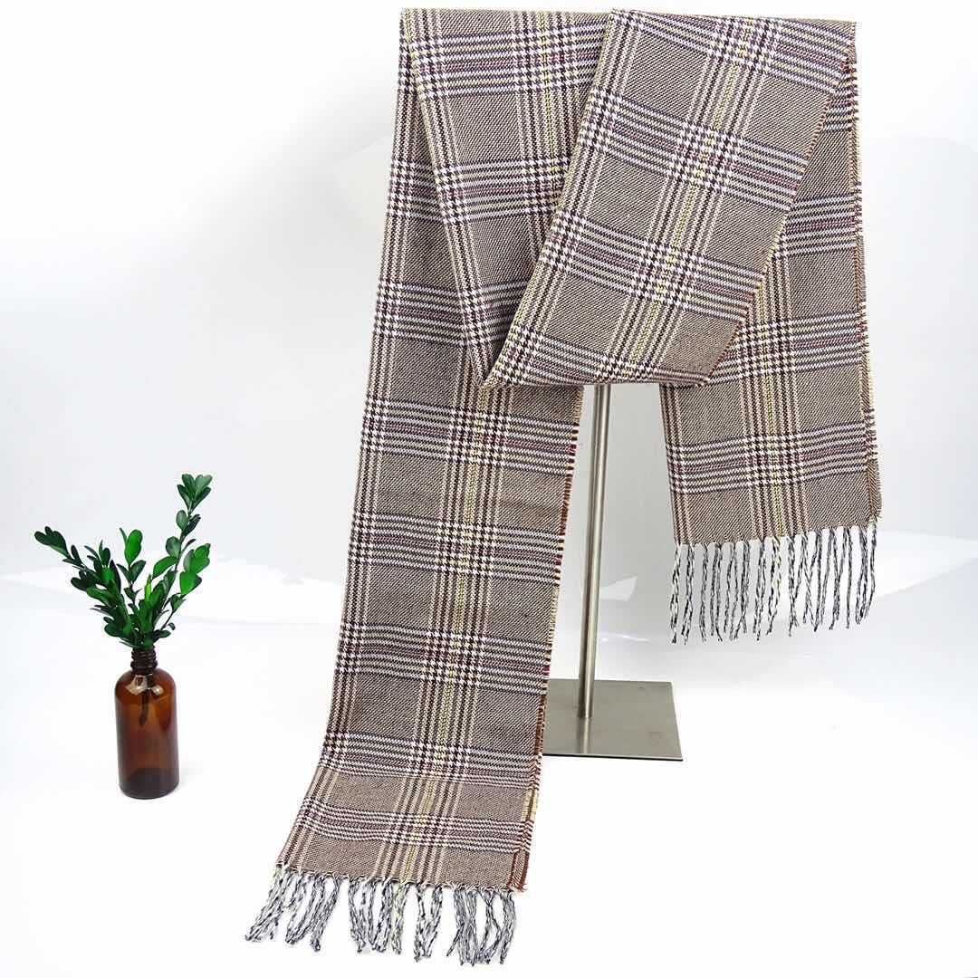 35 wide khaki plaid