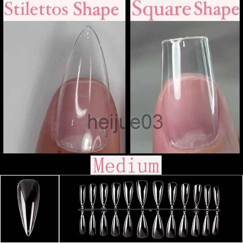 False Nails Gel Tips Fake Nails Extension System Capsule Gel X False Nail  Sculpted Stilettos Full Cover Press On Ballerina Nails X0703 From Heijue03,  $4.6