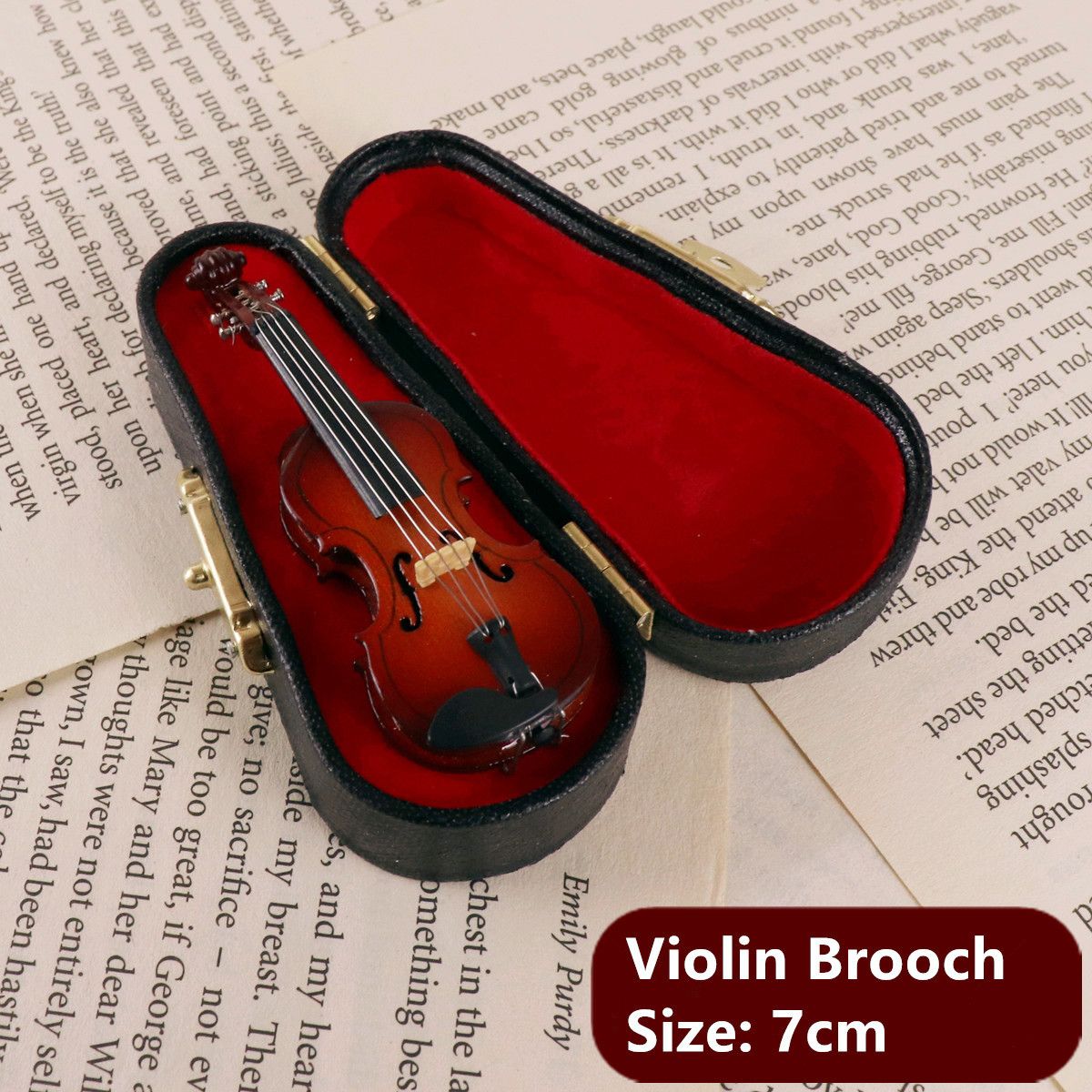 Violin brosch