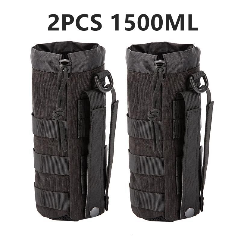 2Pcs Sac de Taille Molle, Sac de Poche Tactique Pochette Molle