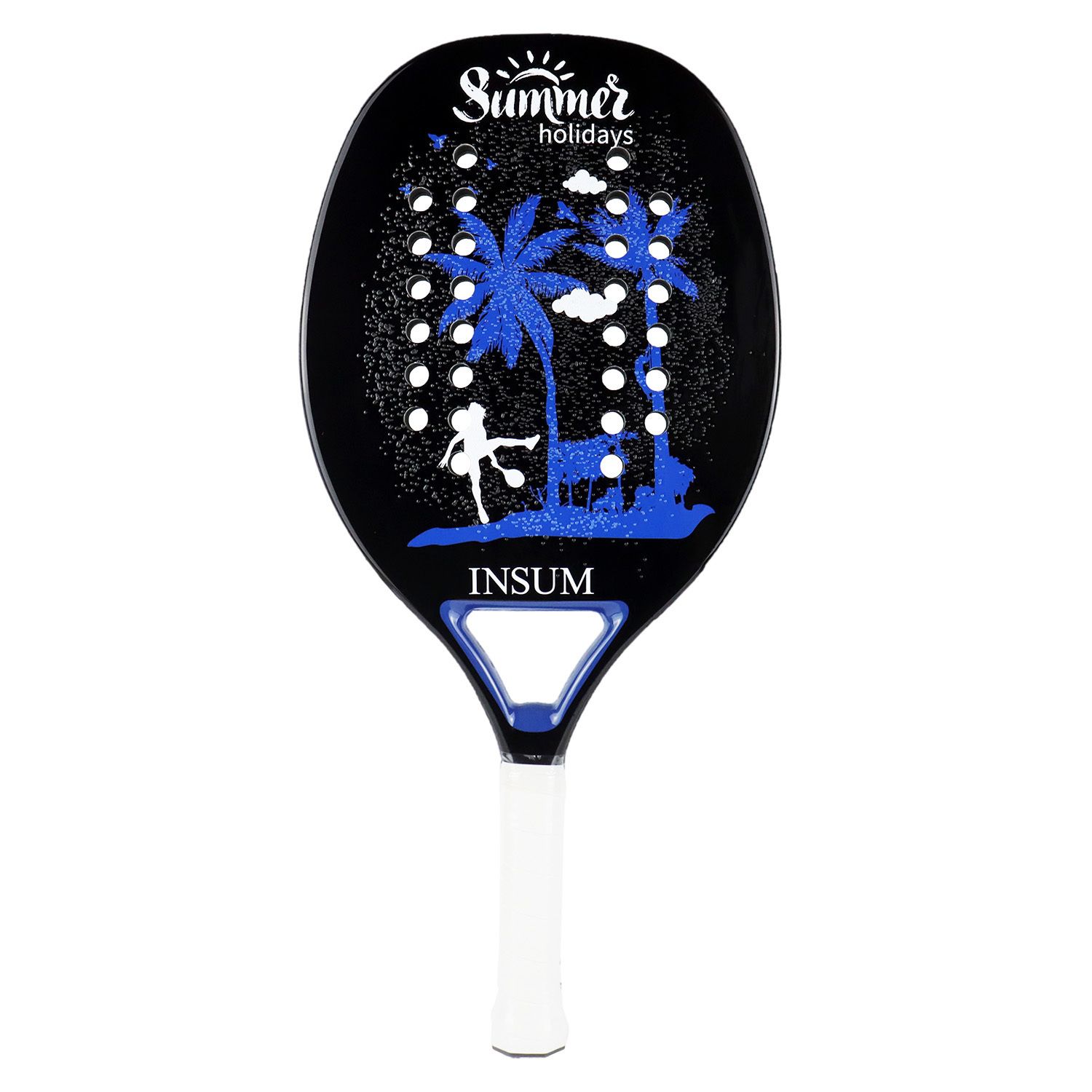 Tennis Rackets INSUM Beach Tennis Racket 100% Carbon Fiber Professional 22mm EVA Soft Round Grit Tenis Raquete 230703 From Ping07, $16.69 DHgate