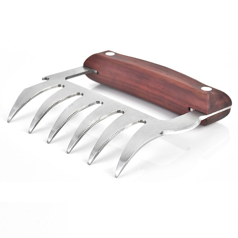 Stainless Steel Barbecue Claws Set of 2 Metal Bear Meat Claws for