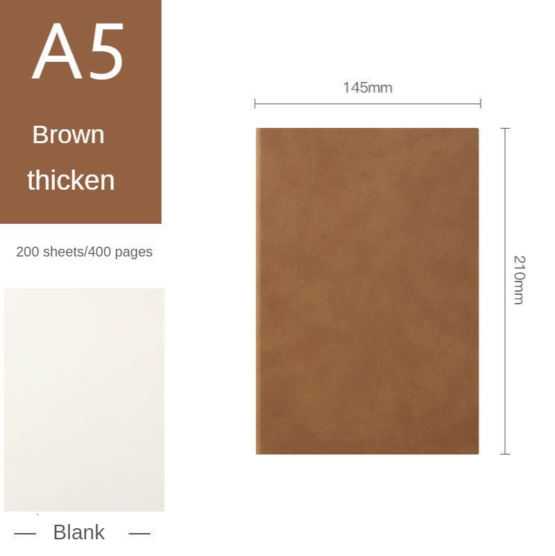 A5 Blank Brown-A5