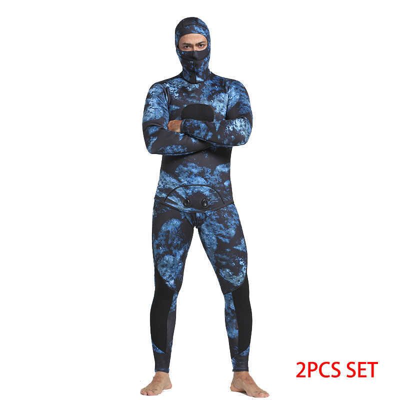 Blue Camo 3mm-XXL