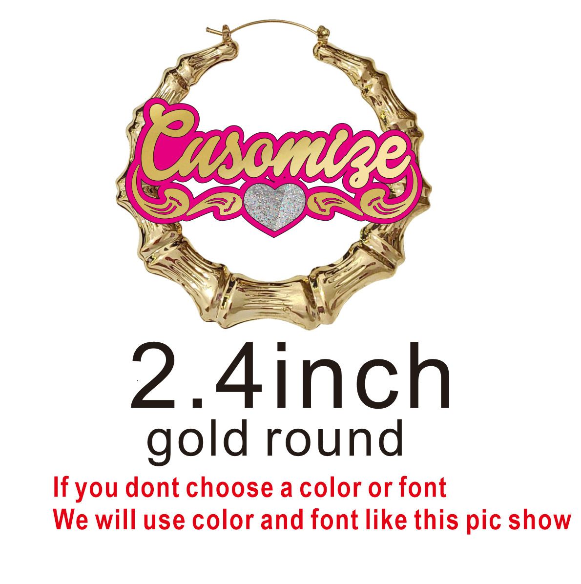 2.4inch Gold Round