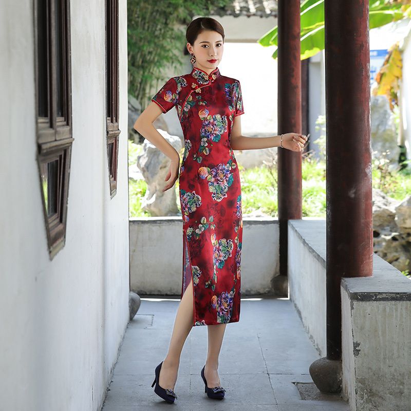 Cheongsam rose Red Peso 42,5-47,5kg