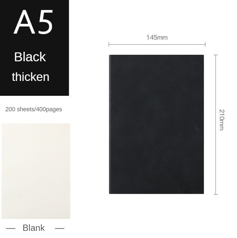 A5 Blank Black-A5