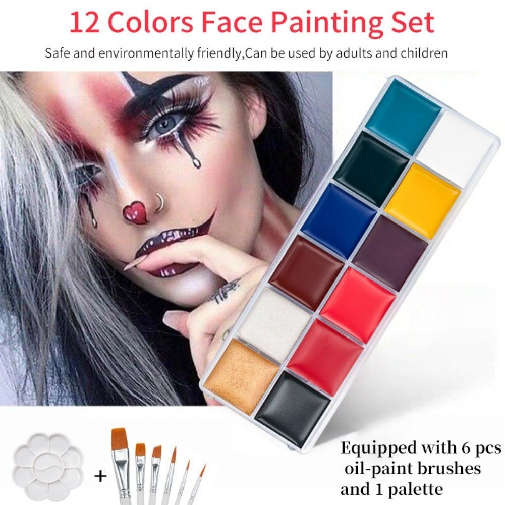 20color oil paint body paint facial children makeup alloween Party