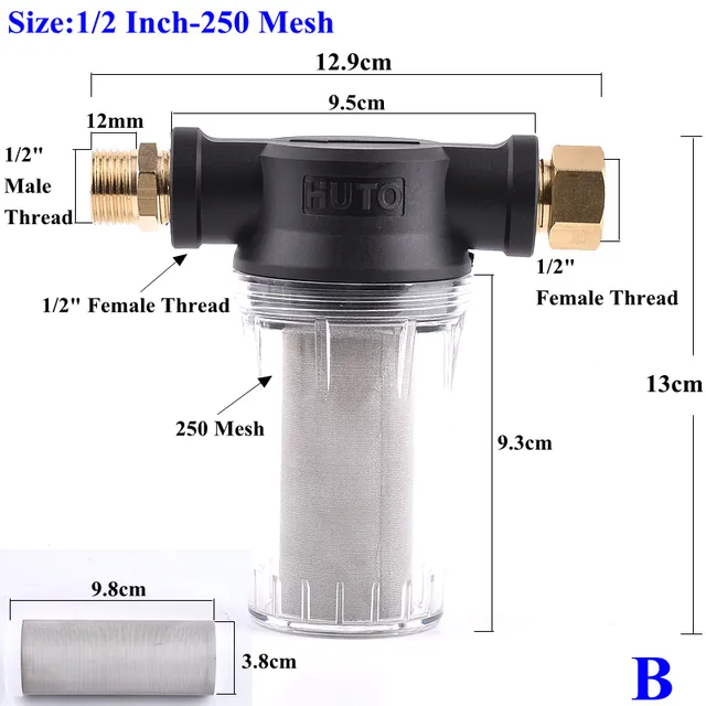 1I2 Zoll-250 Mesh-B