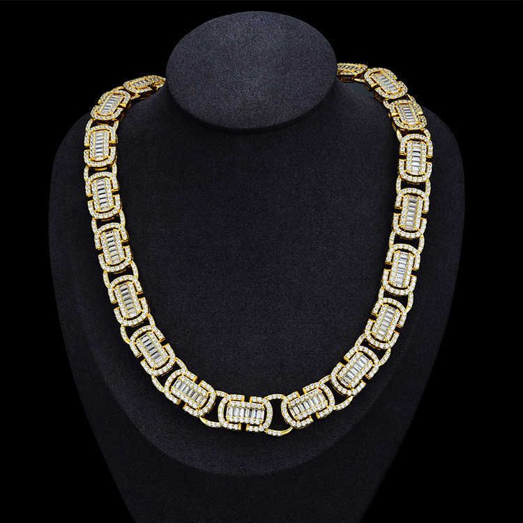 Gold-Chain Width 12mm-22 Inches