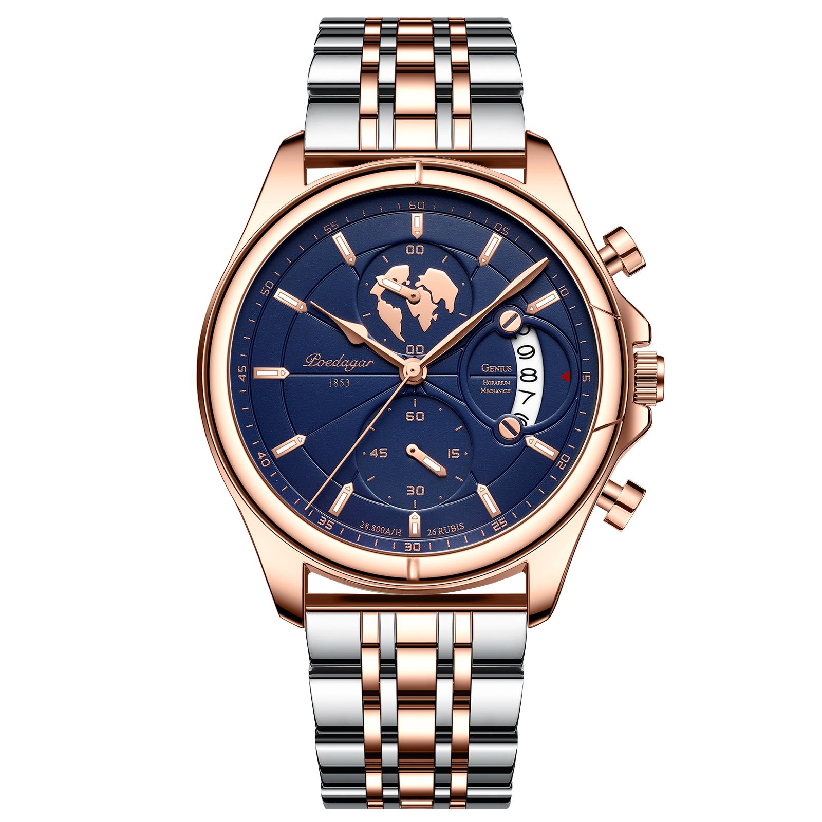 Rose Gold Blue Steel