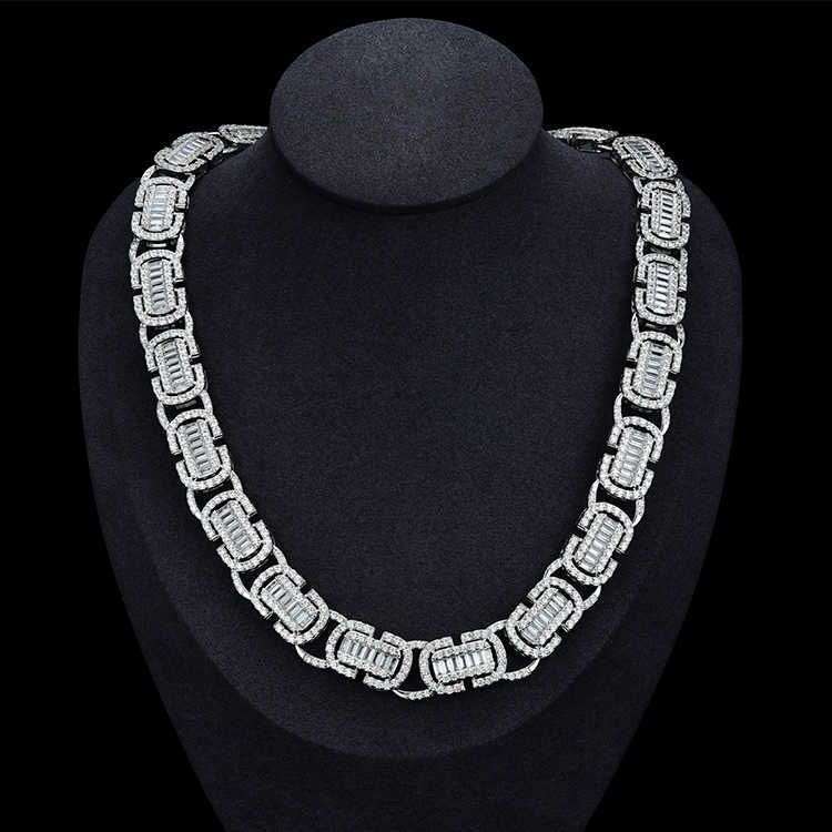 Silver-Chain Width 12mm-22 Inches