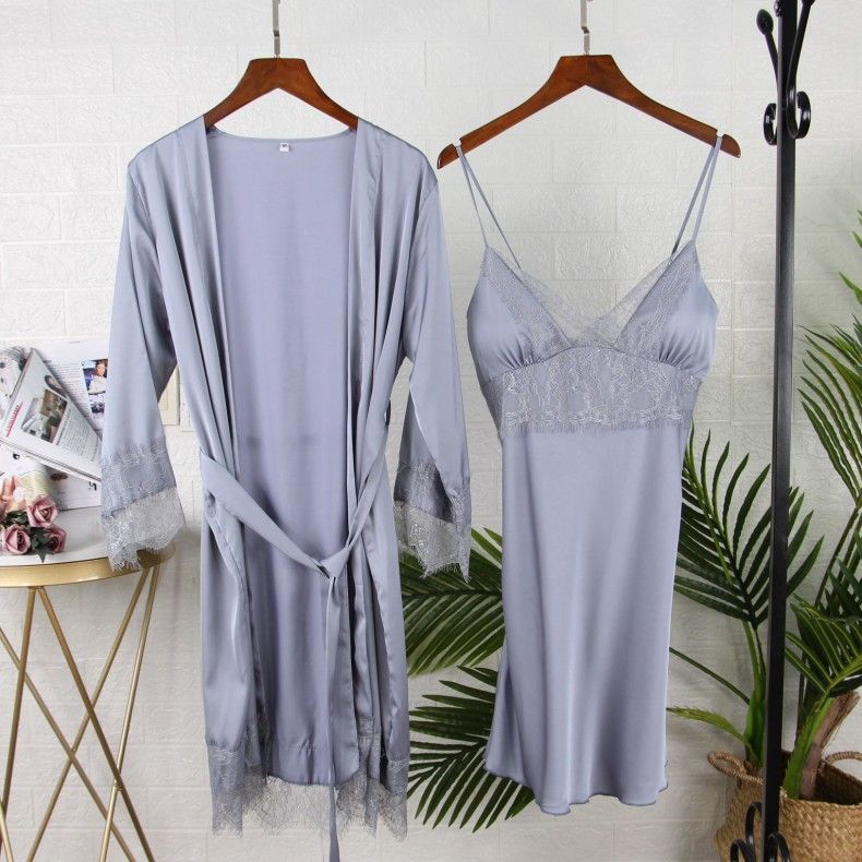 Gray Robe Set