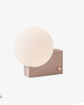 Pink Table Lamp white