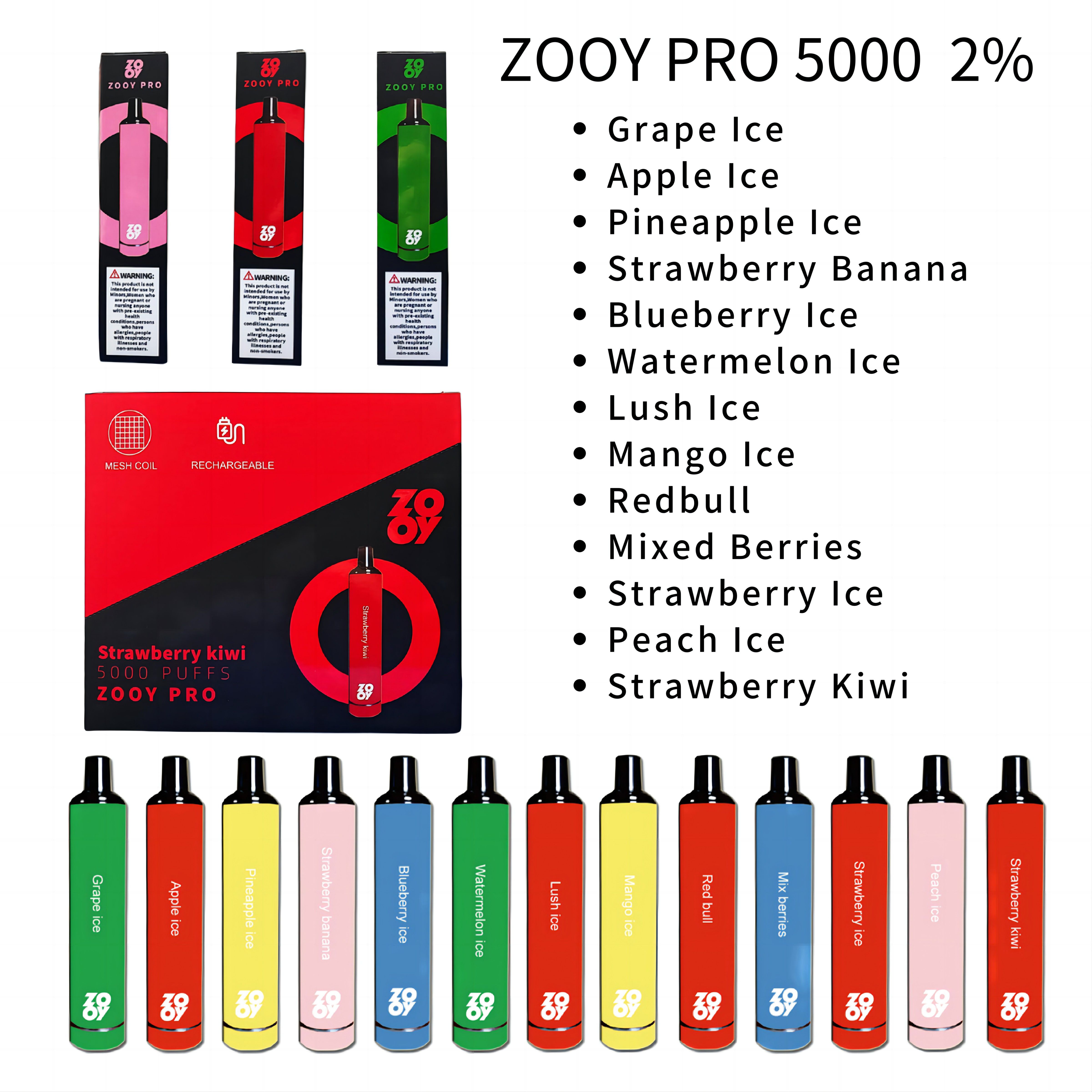 zooy pro 5000-choisissez la saveur