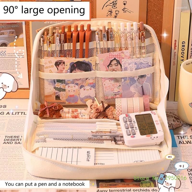 Wholesale Large Capacity Pencil Bag Aesthetic Stationery School