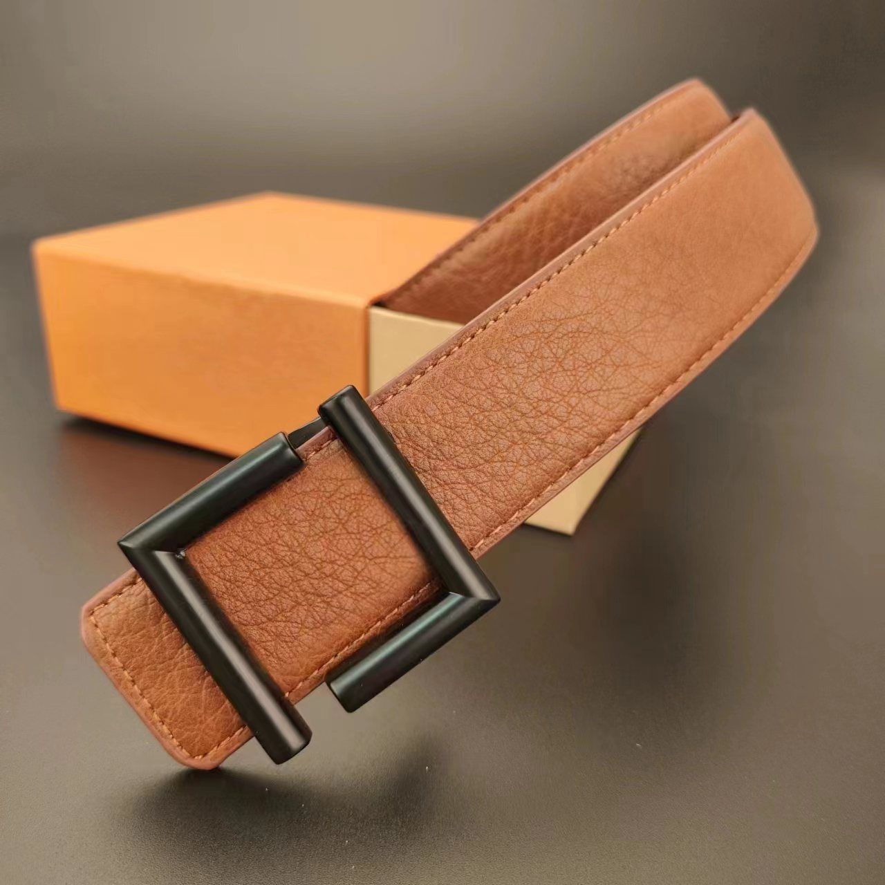 Black Buckle + Brown belt