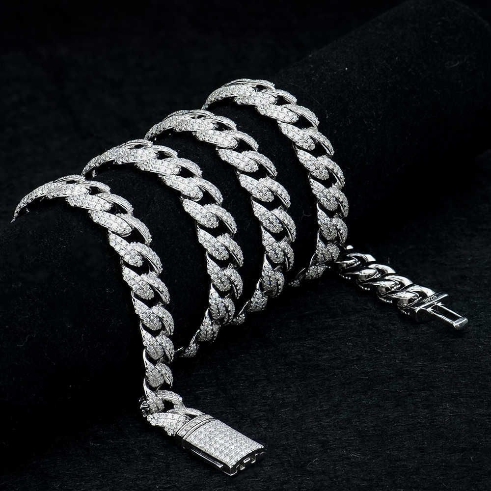 Cuban Link Chain White Gold Plated-24i