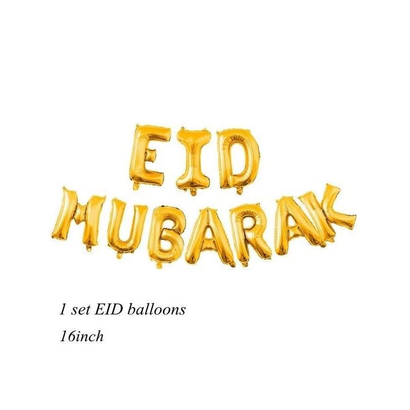 Gold Eid Balloons
