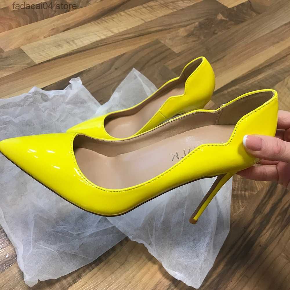 yellow 10cm heel