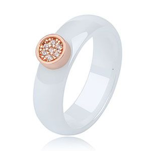 6mm White Rose Gold