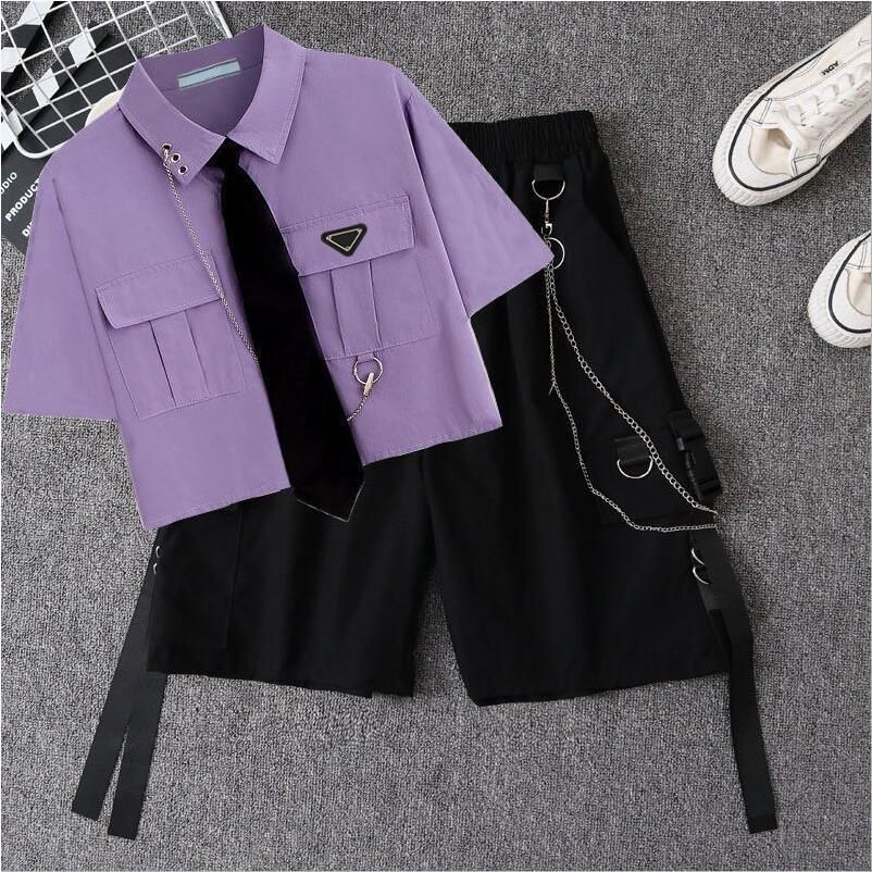 Purple - Shirt+Short