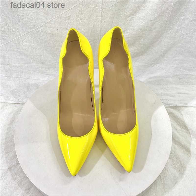yellow 8cm heel
