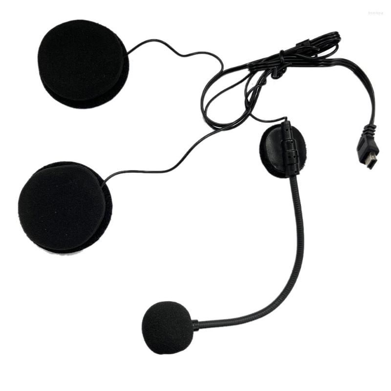 Motorcycle helmet online headset with microphone