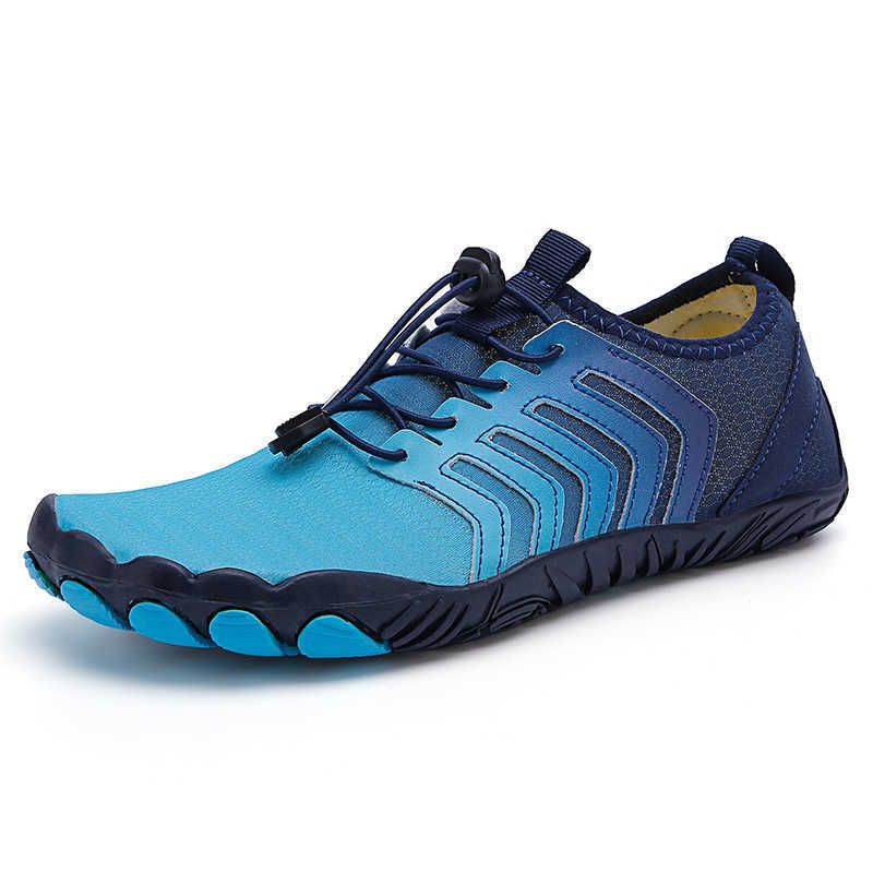 blue water shoe