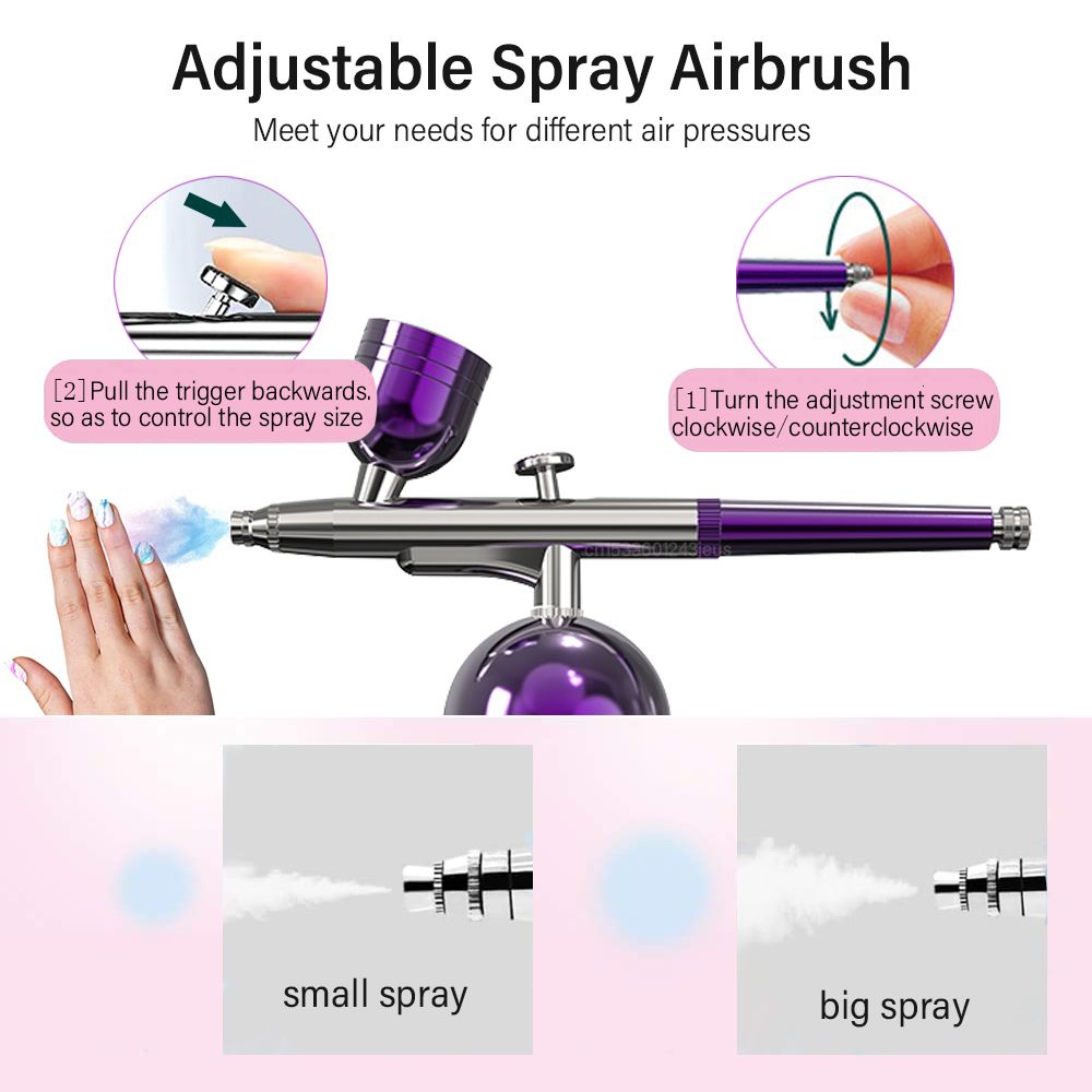 Airbrush Tattoo Supplies Airbrush Nail With Compressor Portable