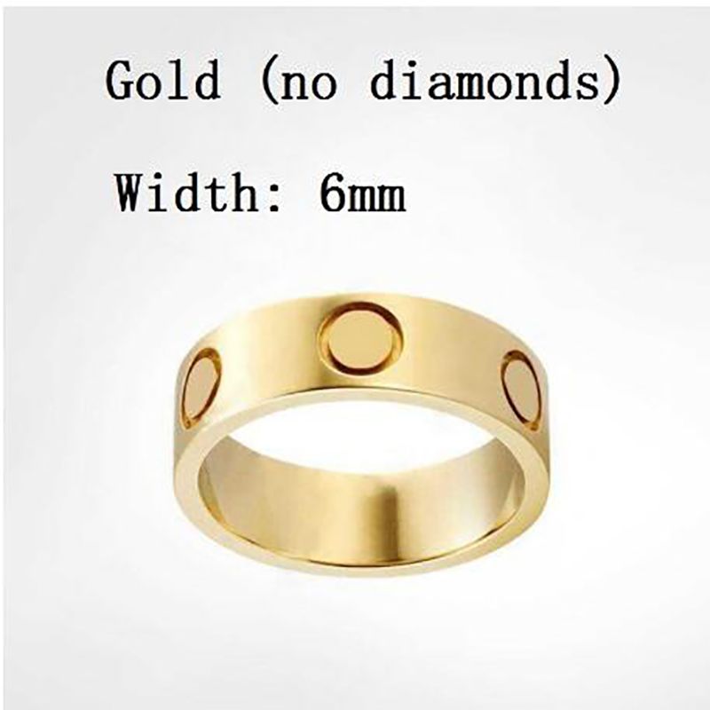 Gold 6mm No stone