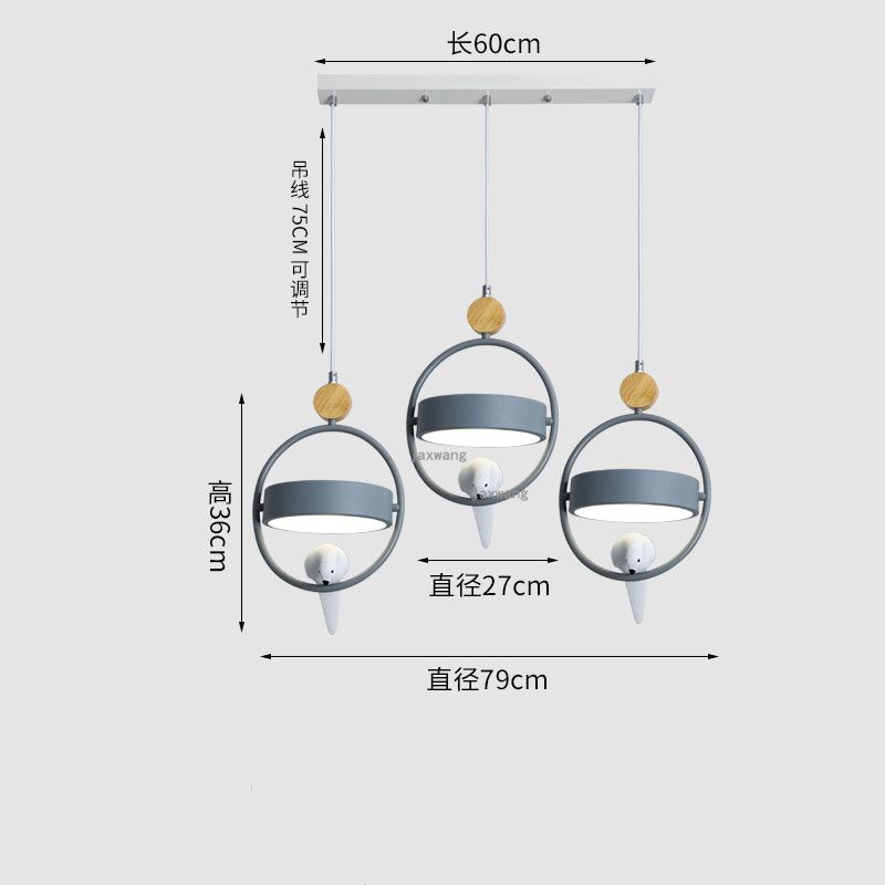 灰色の3頭