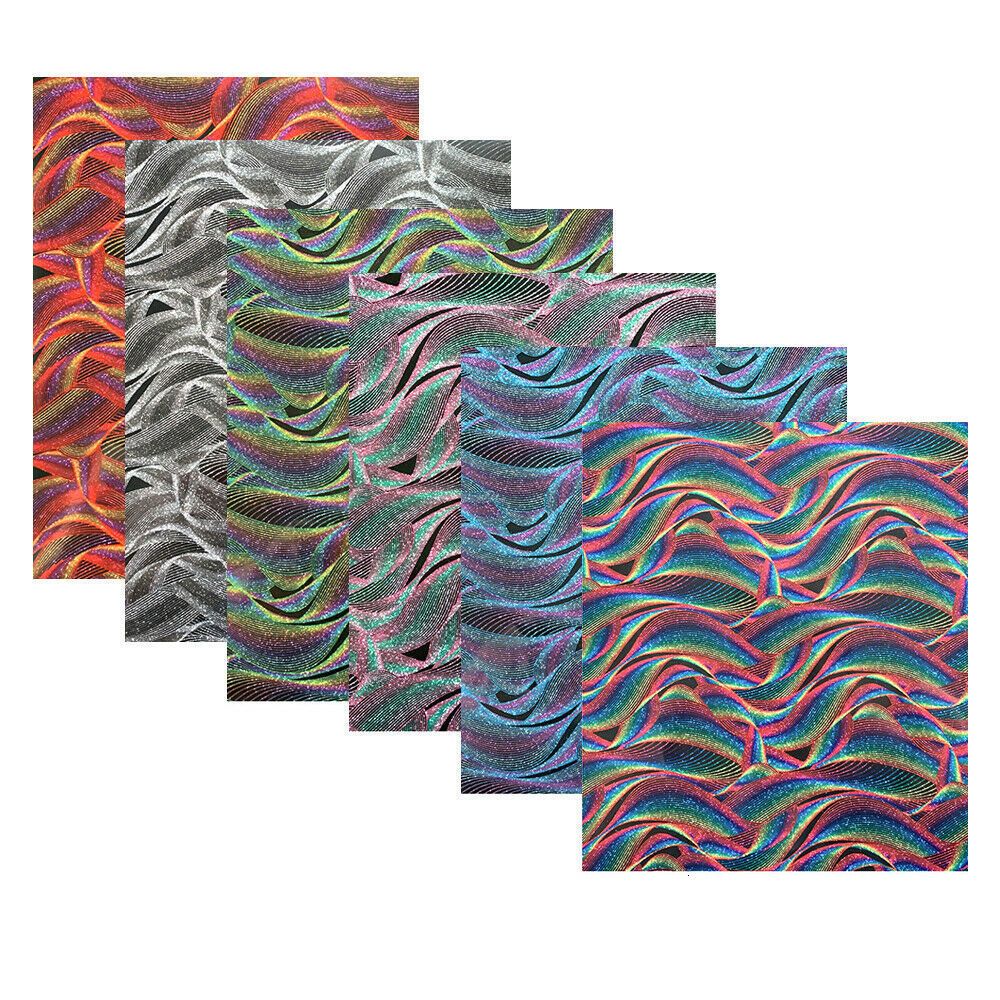 Wavy Glitter 6pcs-12in x 10in (30x25cm)