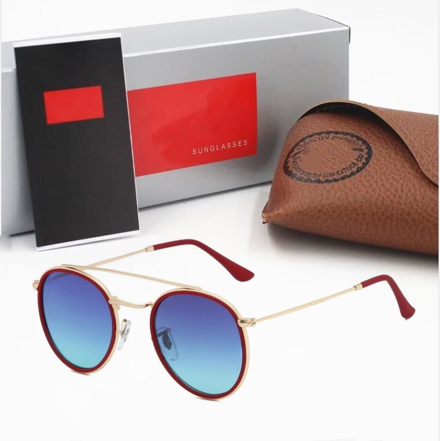 Mens Rao Baa Glass lenses Sunglasses Brand womens Sunglasses bans Luxury Designer Eyewear Bands Metal Frame Designers ray Sun Glass lenses Woman with