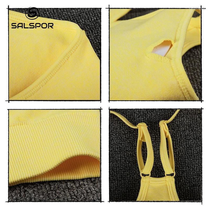 Bras SALSPOR Women Fitness Bra Solid Tight Push Up Bralette Adjusted Straps  Running Shockproof For Wire Free Tops From Wangxifengg, $14.35