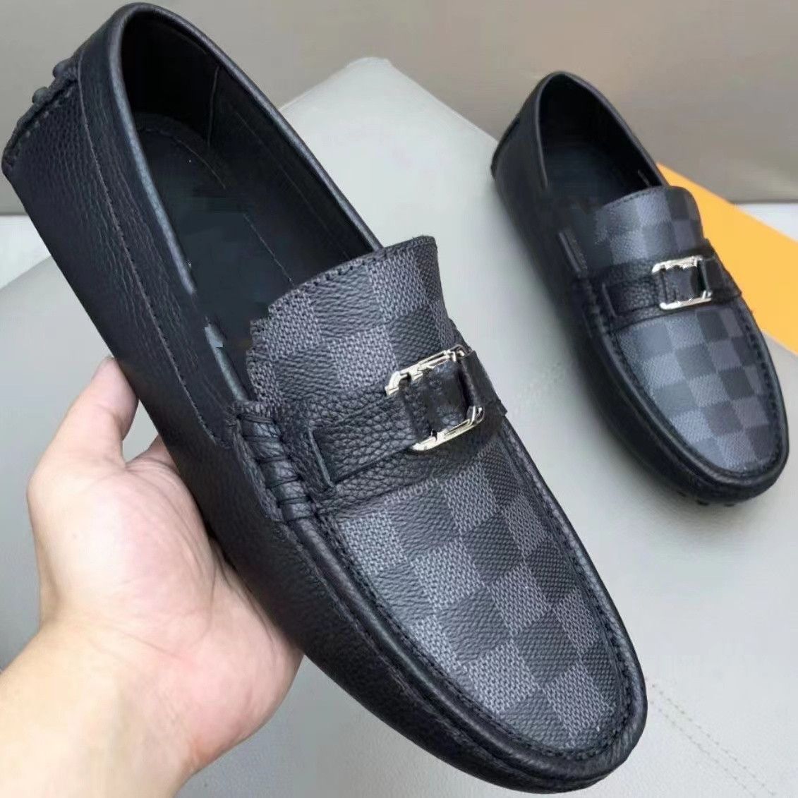 Sapato Mocassim Driver Louis Vuitton Monte Carlo Preto Origi