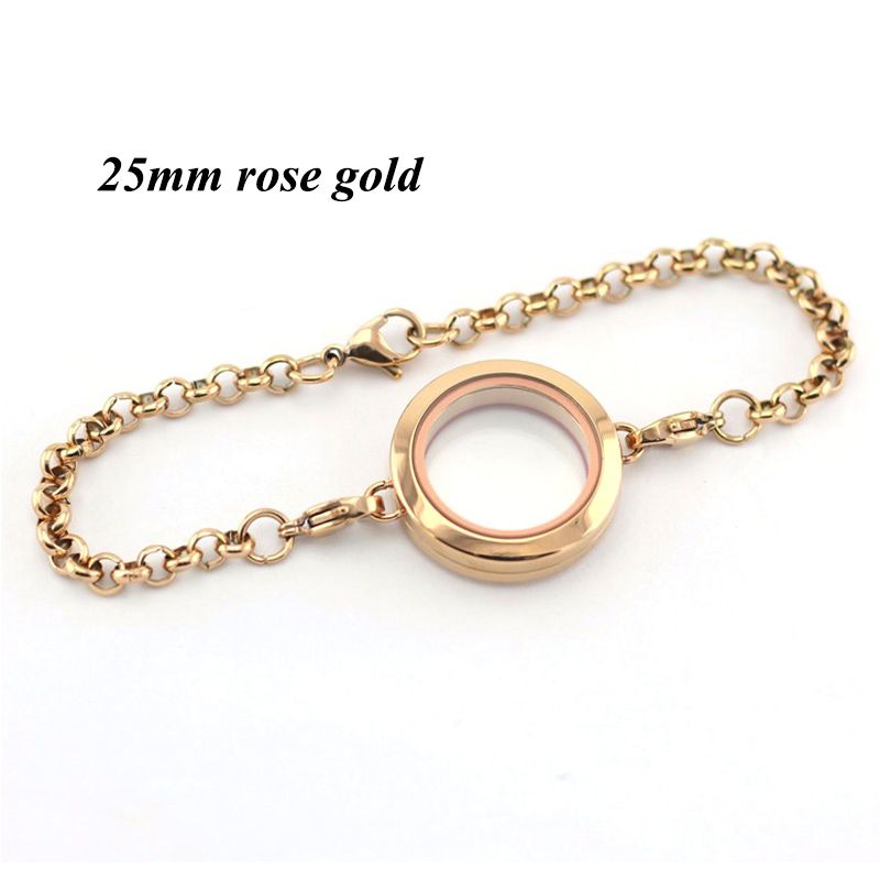 25mm rosa guld